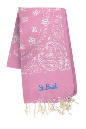 Telo in cotone stampa Paisley Rosa SAINT BARTH KIDS | FOUT00902704L